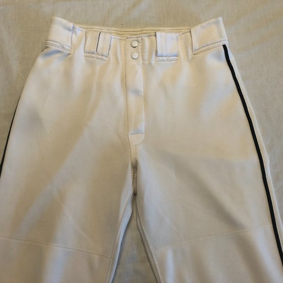 Easton White Black Piping Baseball Pants with Adjustable Length Size Med… - Picture 4 of 10